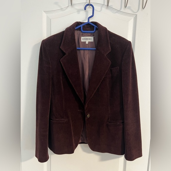 Vintage Burgundy velvet jacket - Picture 1 of 1